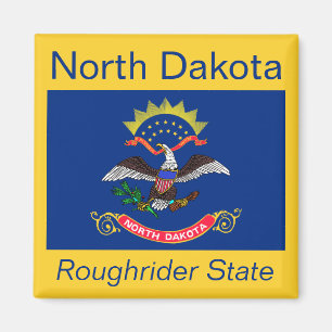 Flag Magnet für Nord-Dakota