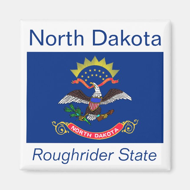 Flag Magnet für Nord-Dakota (Vorne)
