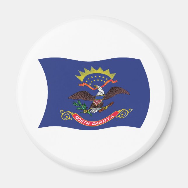 Flag Magnet für Nord-Dakota (Vorne)