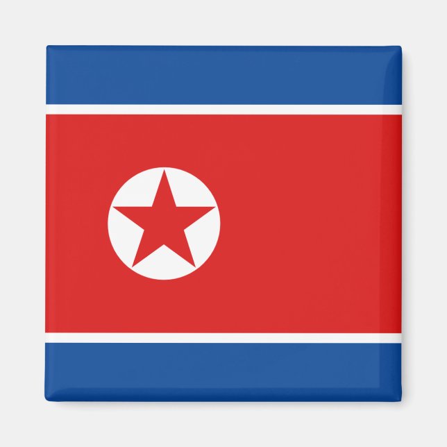 Flag Magnet Nordkorea (Vorne)