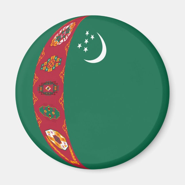 Flag Magnet Turkmenistan (Vorne)