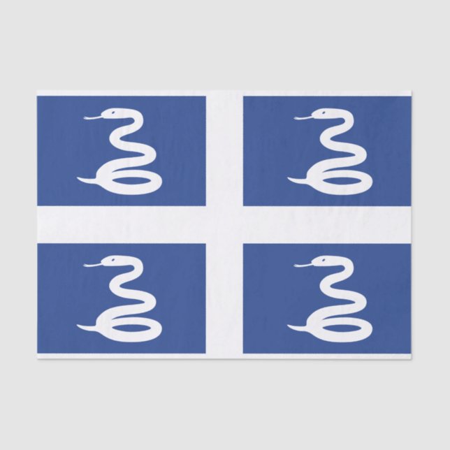 Flag Martinique Tissue Paper Seidenpapier (Vorderseite)