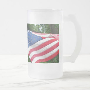 Flag Mattglas Bierglas
