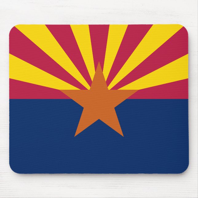 Flag-Maus-Pad des Staates Arizona Mousepad (Vorne)