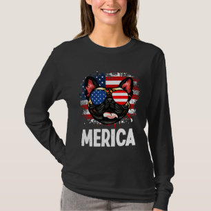 Flag Merica Französischer Bulldog 66 T-Shirt