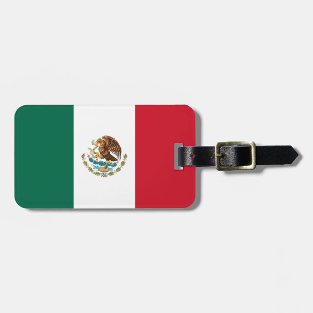 Flag Mexico Easy ID Personal Gepäckanhänger (Vorderseite horizontal)