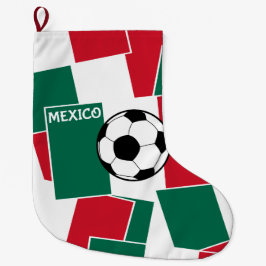 Flag Mexiko Fußball Großer Weihnachtsstrumpf