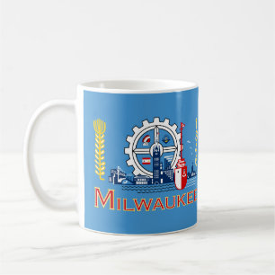 Flag Milwaukee, Wisconsin Coffee Tasse