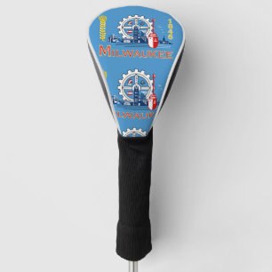 Flag Milwaukee, Wisconsin Golf Head Cover Headcover