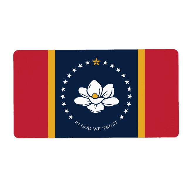 Flag Mississippi - Neue Magnolienflagge (Vorne)