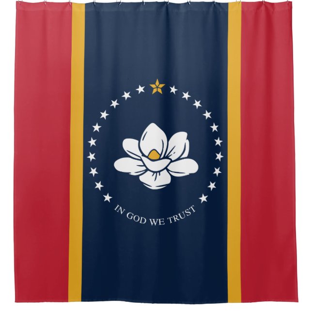 Flag Mississippi - Neue Magnolienflagge Duschvorhang