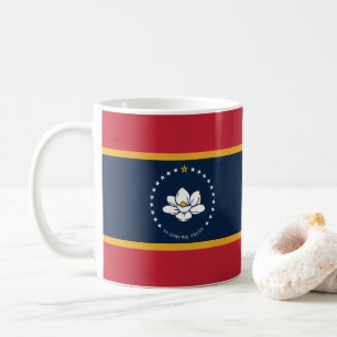 Flag Mississippi - Neue Magnolienflagge Kaffeetasse