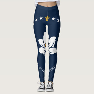 Flag Mississippi - Neue Magnolienflagge Leggings