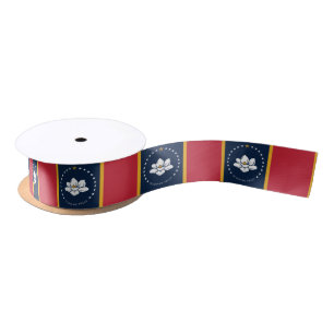 Flag Mississippi - Neue Magnolienflagge Satinband