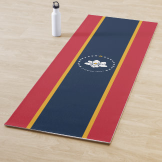 Flag Mississippi - Neue Magnolienflagge Yogamatte