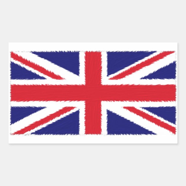 Flag mit verschraubter Kante Rechteckiger Aufkleber (Vorderseite)