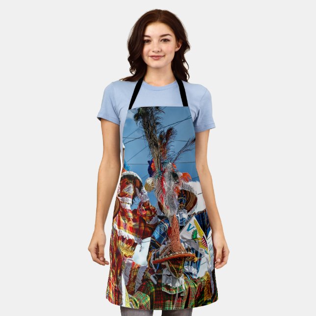 Flag Moko Jumbie USVI Madras Jungfrau Schürze (Getragen)