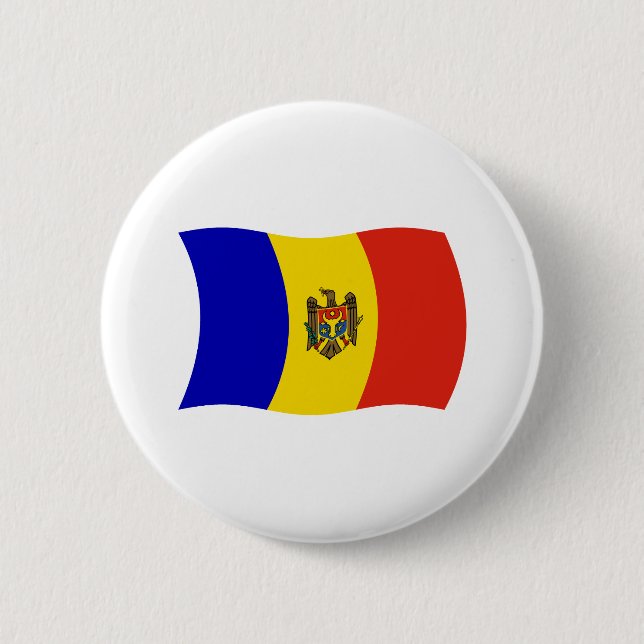 Flag Moldau Button (Vorderseite)