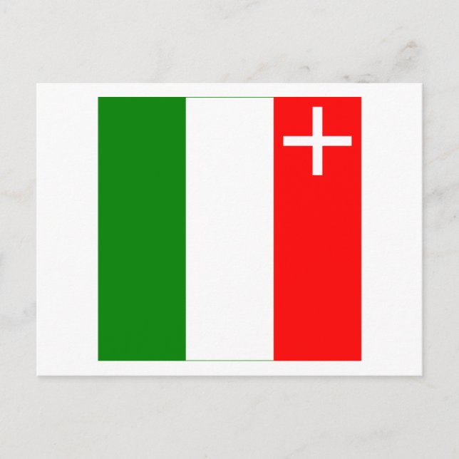 Flag Neuchatel Postkarte (Vorderseite)