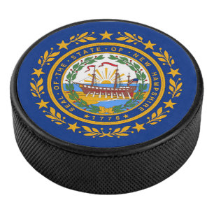 Flag New Hampshire Eishockey Puck