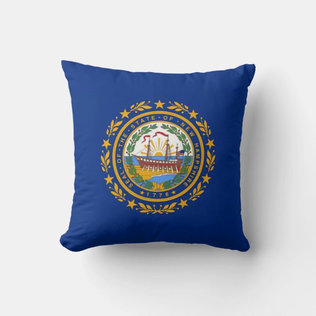 Flag New Hampshire Kissen (Vorderseite)