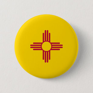 Flag New Mexico Button