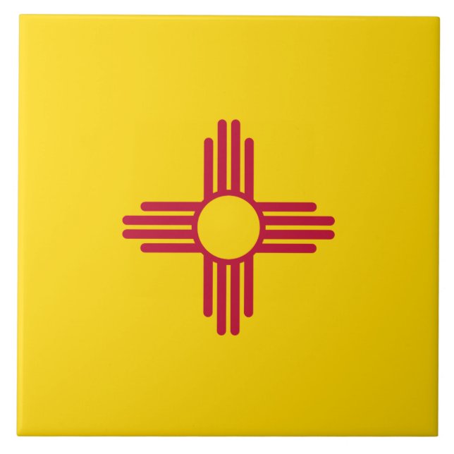 Flag New Mexico Fliese (Vorderseite)