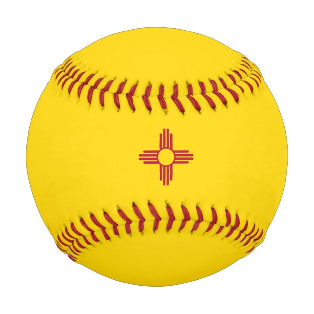 Flag New Mexico (US-Staat) Baseball (Vorderseite)