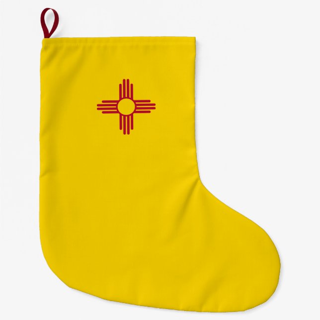 Flag New Mexico (US-Staat) Großer Weihnachtsstrumpf (Vorderseite)