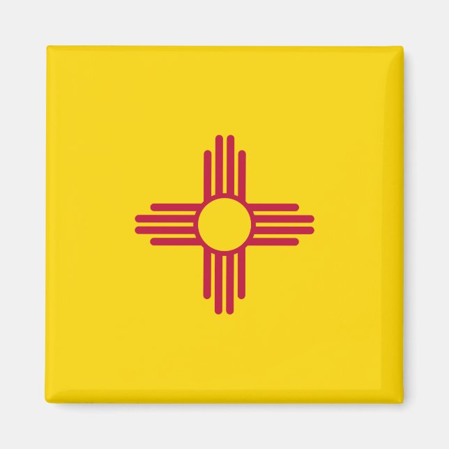 Flag New Mexico (US-Staat) Magnet (Vorne)