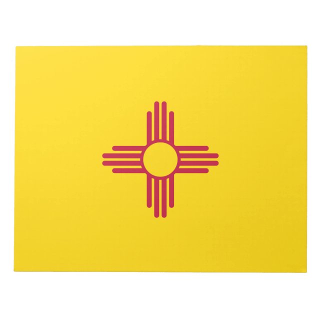 Flag New Mexico (US-Staat) Notizblock (Vorderseite)