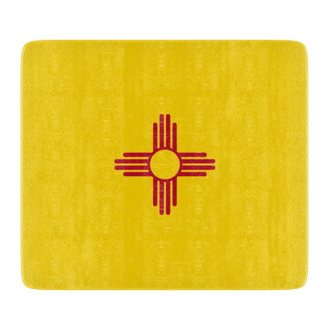 Flag New Mexico (US-Staat) Schneidebrett (Vorderseite)