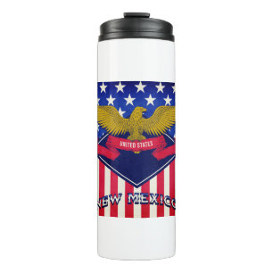 Flag New Mexico USA Thermosbecher