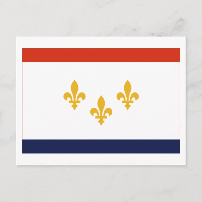 Flag New Orleans Postkarte (Vorderseite)