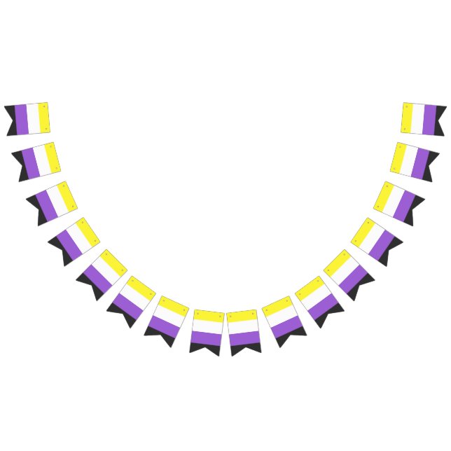 Flag "Non-Binary Pride" Wimpelkette (Alle)