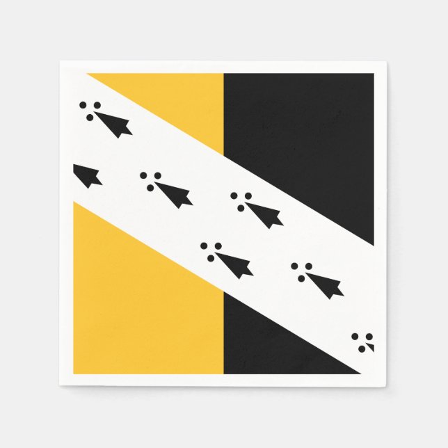 Flag Norfolk Paper Napkins Serviette (Vorderseite)
