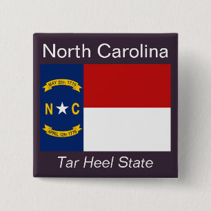 Flag North Carolina Button
