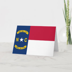 Flag North Carolina Karte