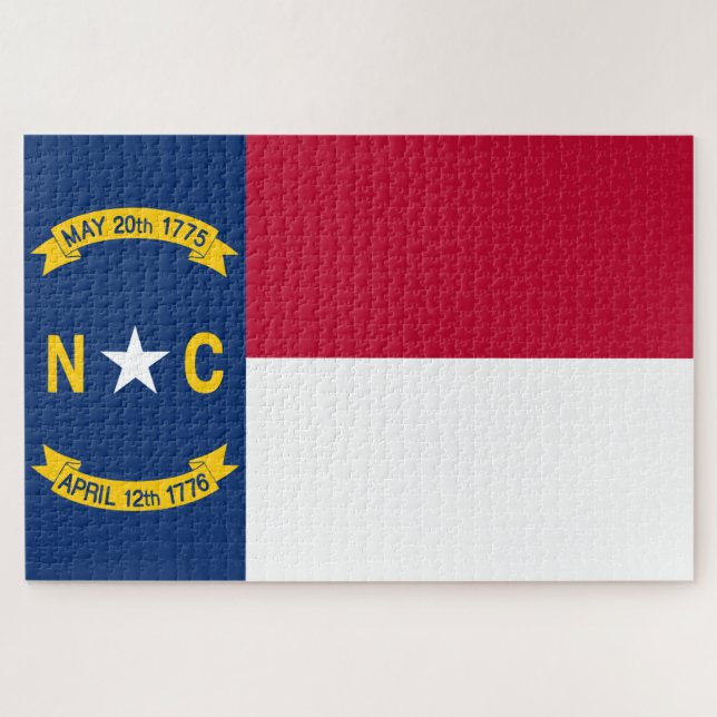 Flag North Carolina Puzzle (Horizontal)