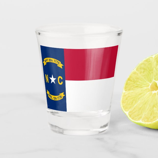 Flag North Carolina Schnapsglas (Vorderseite)
