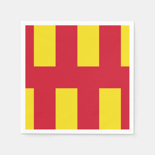 Flag Northumberland Paper Napkins Serviette (Vorderseite)