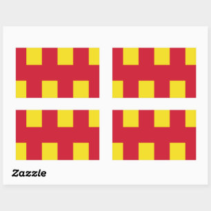 Flag Northumberland Square Sticker