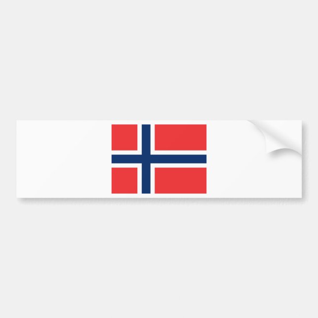 Flag Norwegen Autoaufkleber (Vorne)