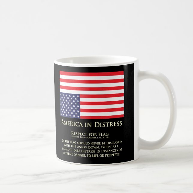 Flag-Notstand der USA Tasse (Rechts)