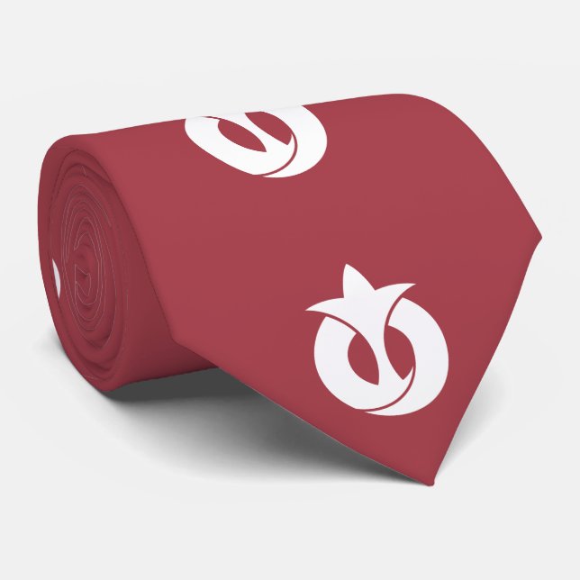 Flag of Aichi Prefecture, Japan Krawatte (Gerollt)