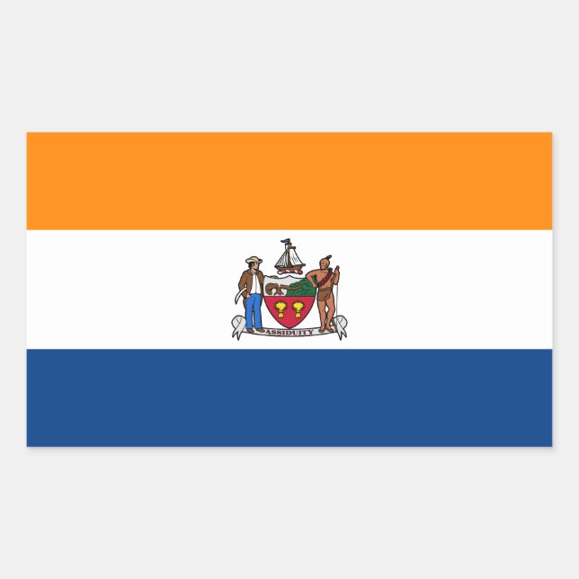 Flag of Albany, New York Rechteckiger Aufkleber (Vorderseite)