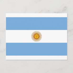 Flag of Argentina - Bandera Postkarte