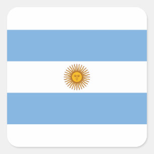 Flag of Argentina - Bandera Quadratischer Aufkleber