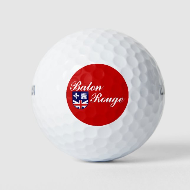 Flag of Baton Rouge, Louisiana Golf Balls Golfball (Vorderseite)
