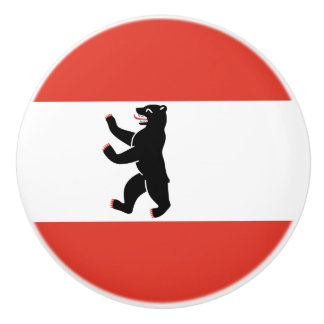 Flag of Berlin Ceramic Knob Keramikknauf